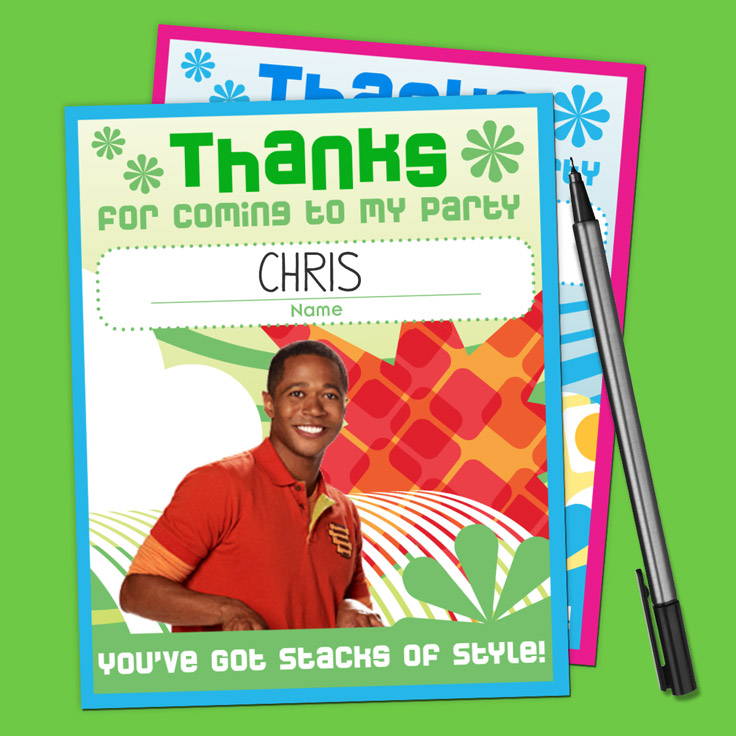 Fresh Beat Party Thank You Cards