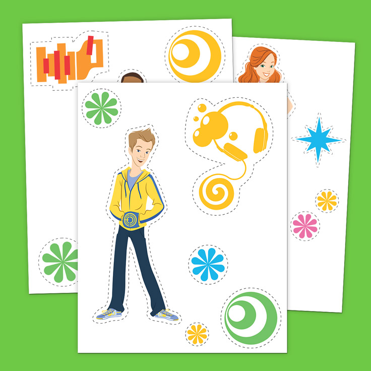 Fresh Beat Wall Stickers