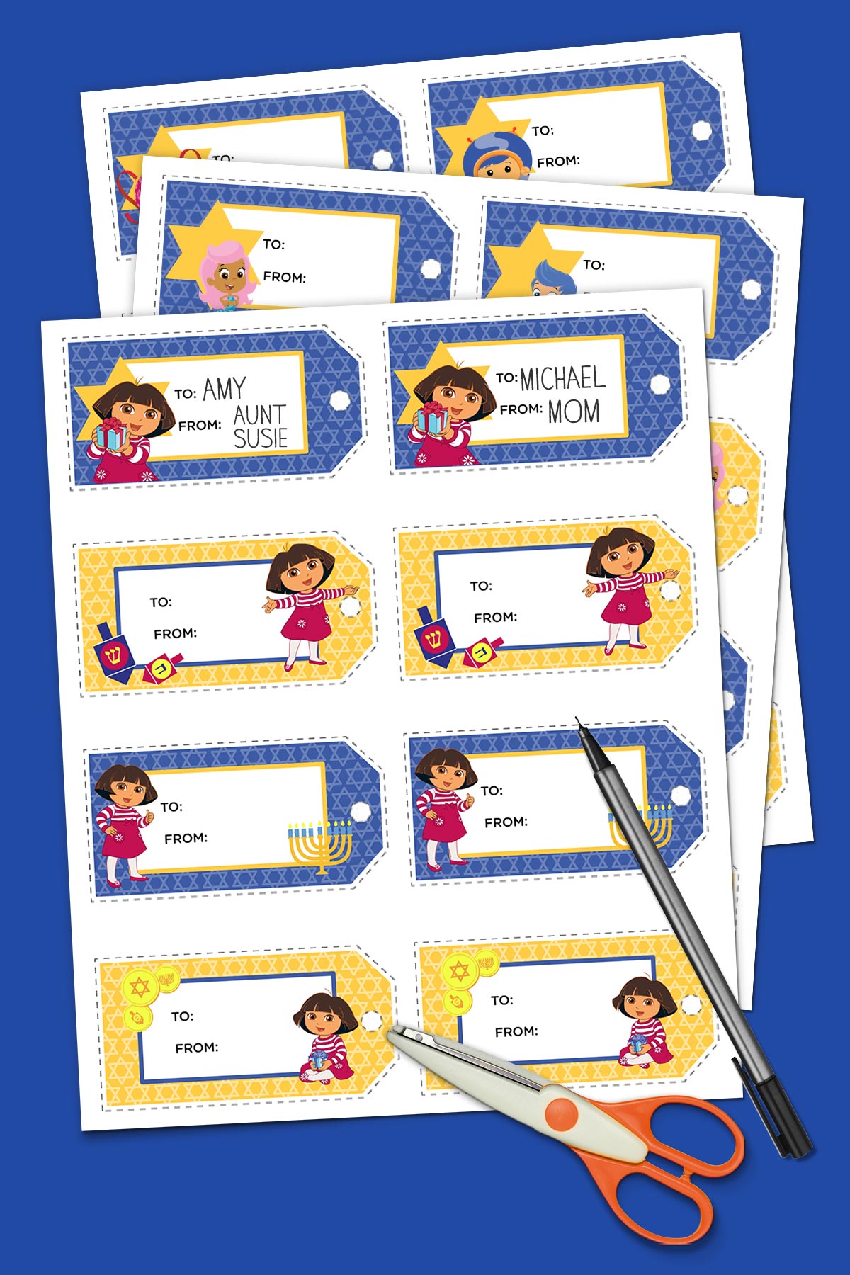 Hanukkah Gift Tags