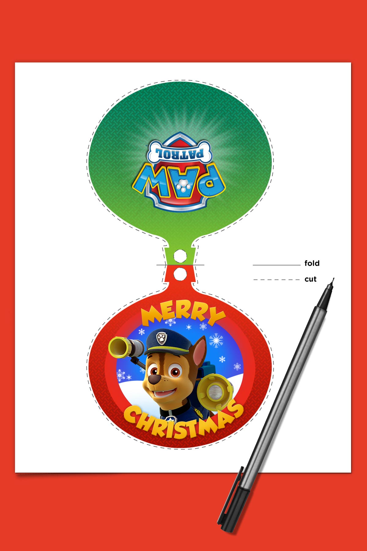 PAW Patrol Christmas Greeting Card