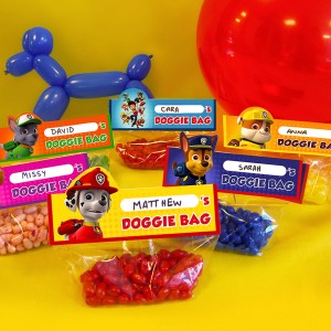 Paw patrol skye goodie bags top