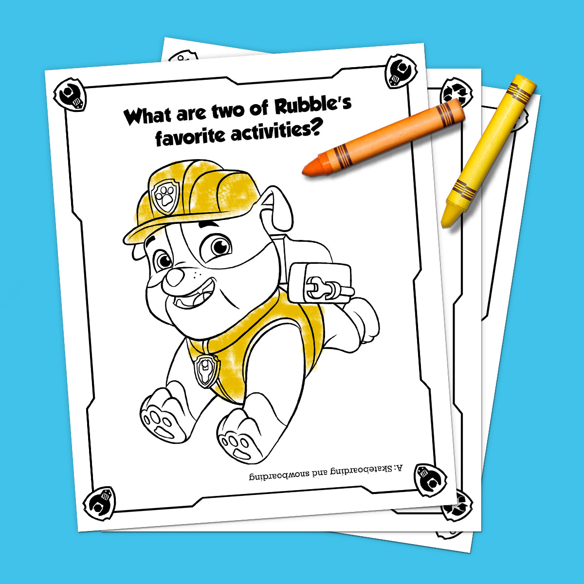 PAW Patrol Pup Quiz Coloring Pack