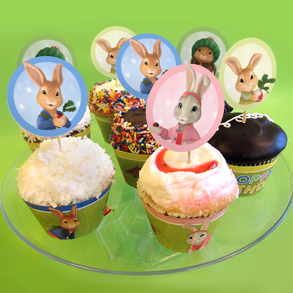 Peter Rabbit Cupcake Toppers