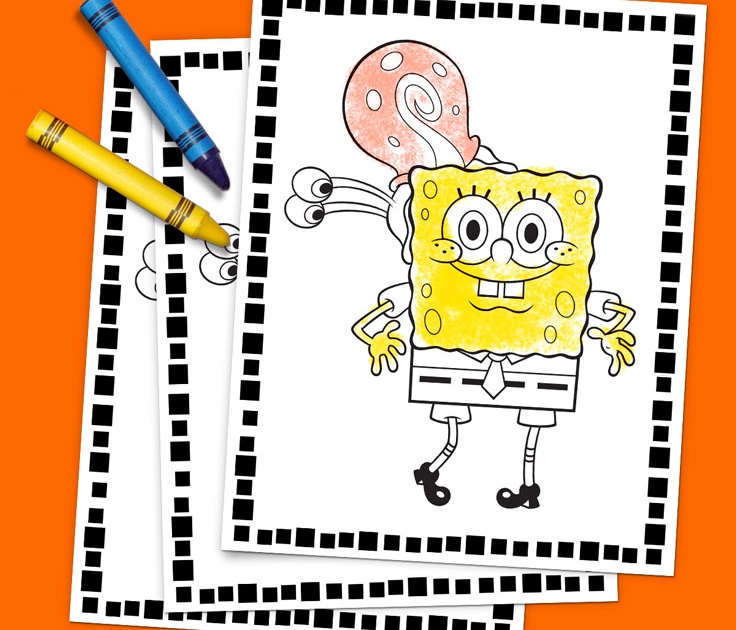 nickelodeon coloring pages spongebob
