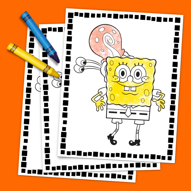 Coloring Activity Book SpongeBob Squarepants Doodle PB, Unmarked