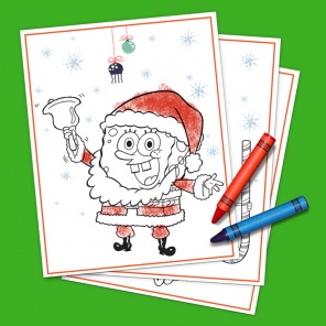 SpongeBob SantaPants Coloring Pack