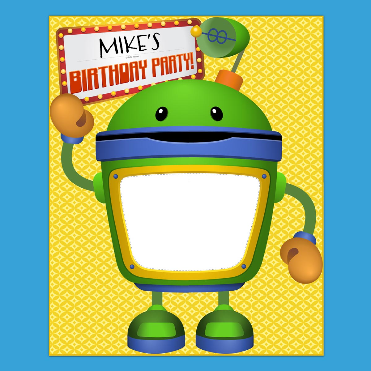 Umizoomi Party Bot Poster