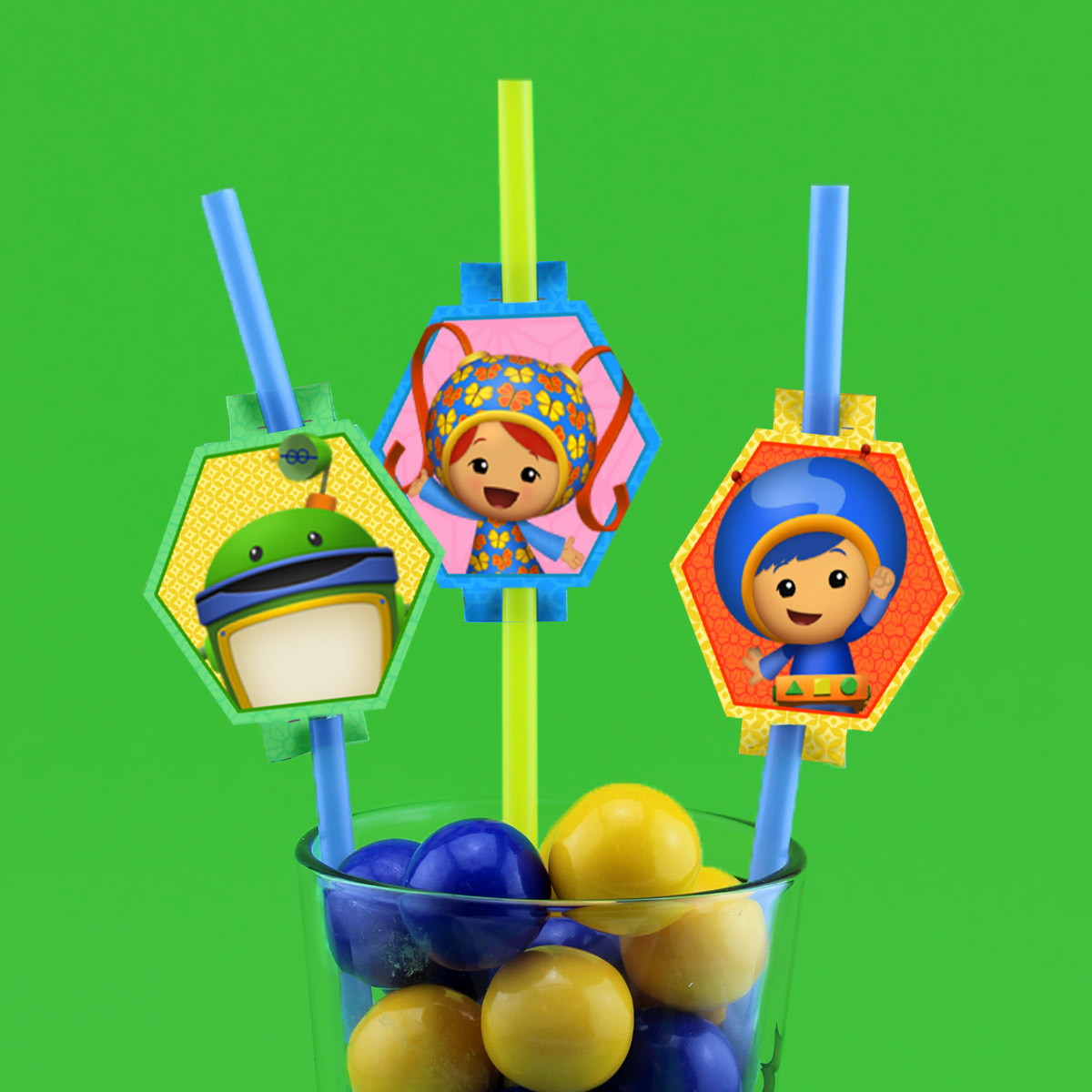Umizoomi Straw Toppers