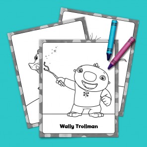 Wally, Wally, Wallykazam! Coloring Pack