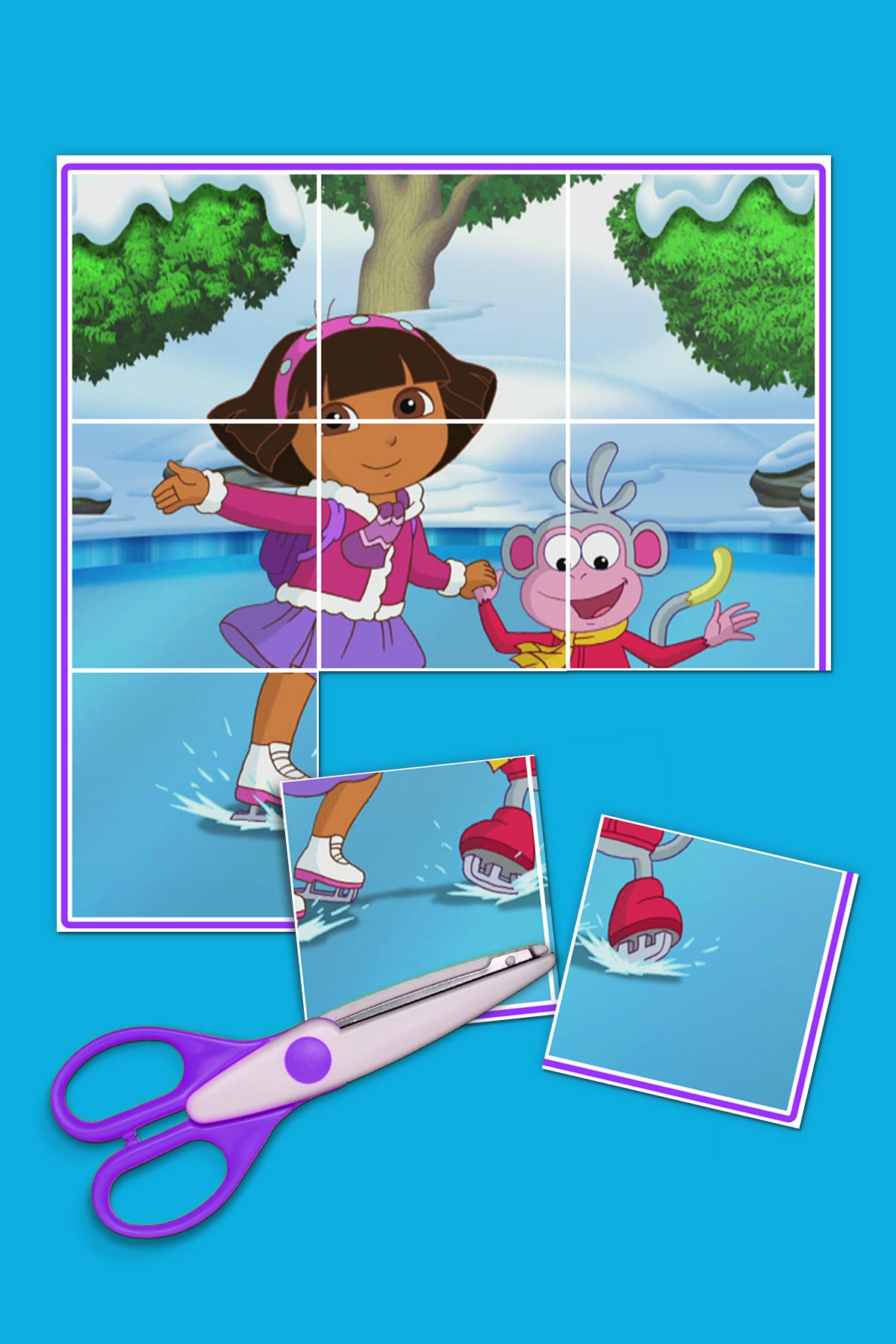 Dora Skating Puzzle