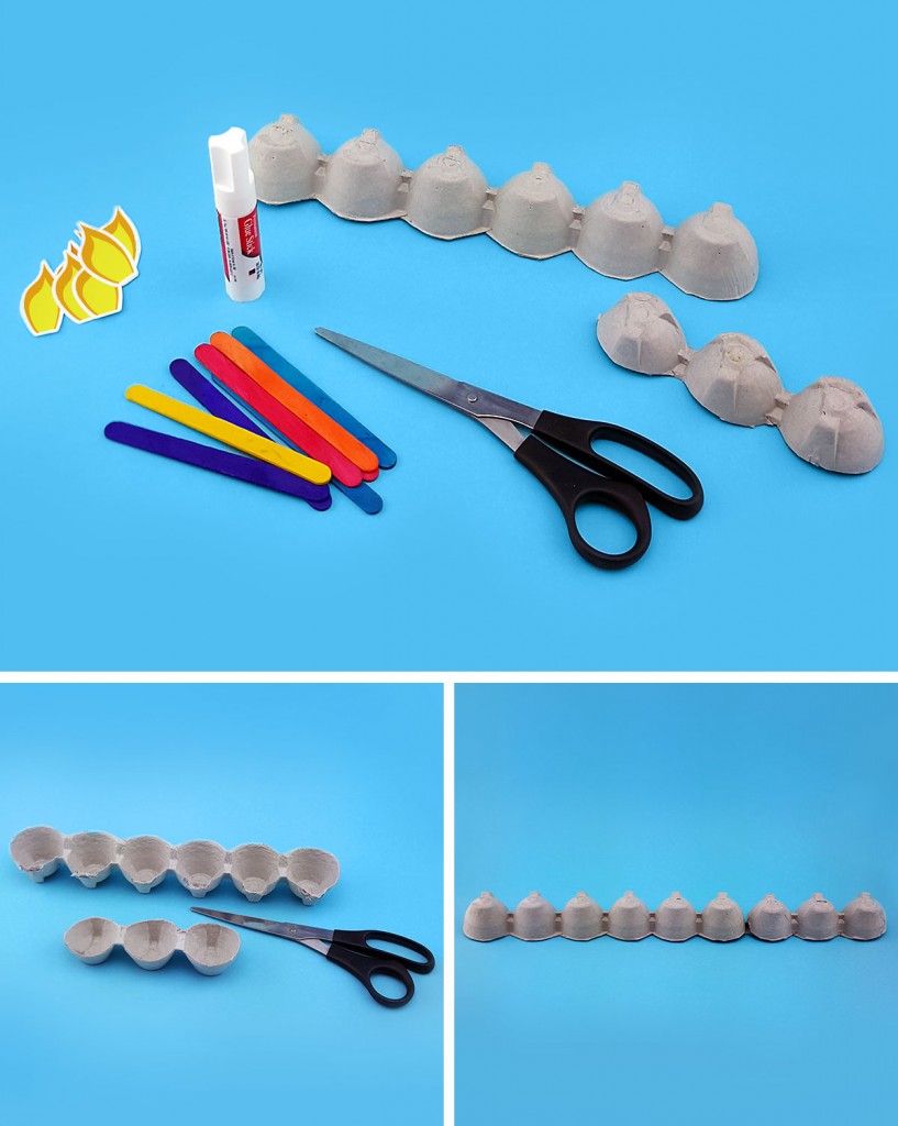 Nick Jr. Egg Carton Menorah Nickelodeon Parents