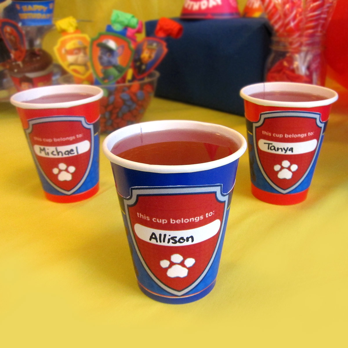 PAW Patrol Cup Wrappers