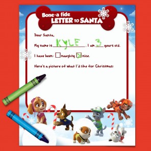 A Bone-a Fide Letter to Santa