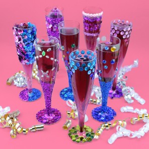 Sparkly Genie Mocktail Flutes