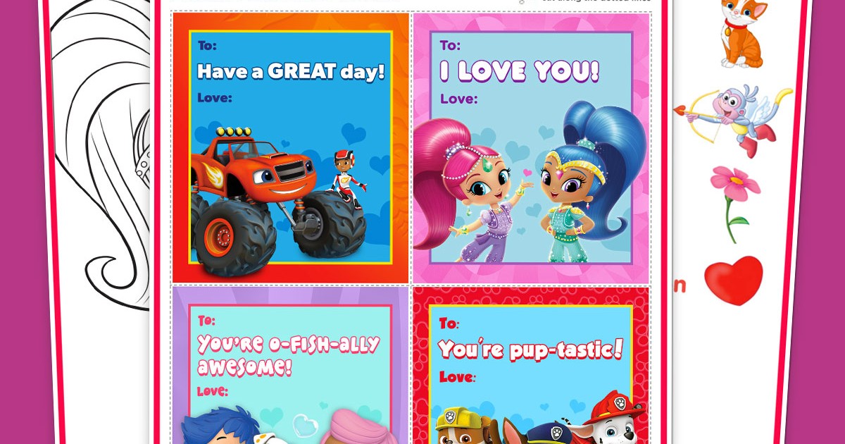 Valentine's Day Free Printable Activity Pack | Nickelodeon Parents