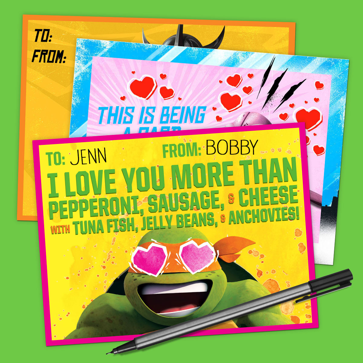 Tmnt Valentine S Day Cards Nickelodeon Parents