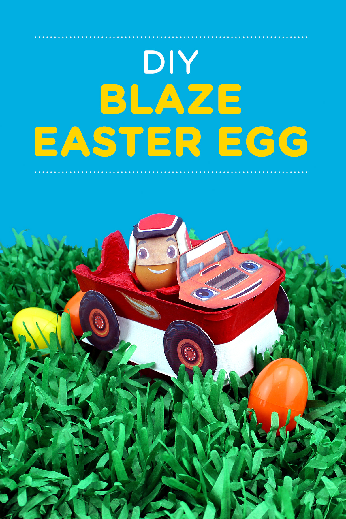 DIY Blaze Easter Egg Craft