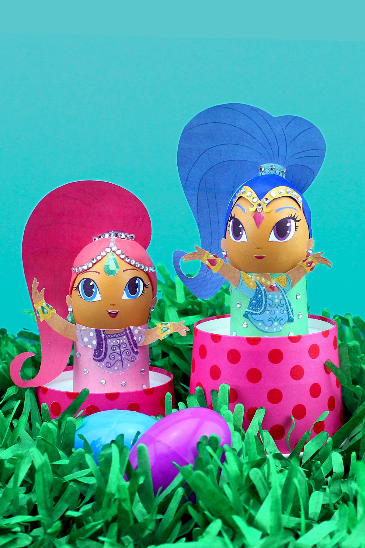 DIY Shimmer and Shine Easter Egg Craft