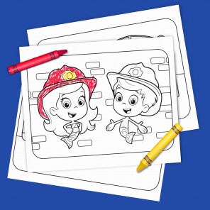 Fire Truck Heroes Coloring!