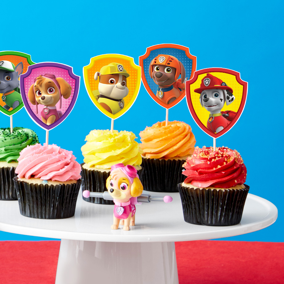 afsked peeling lyserød PAW Patrol Cupcake Toppers | Nickelodeon Parents