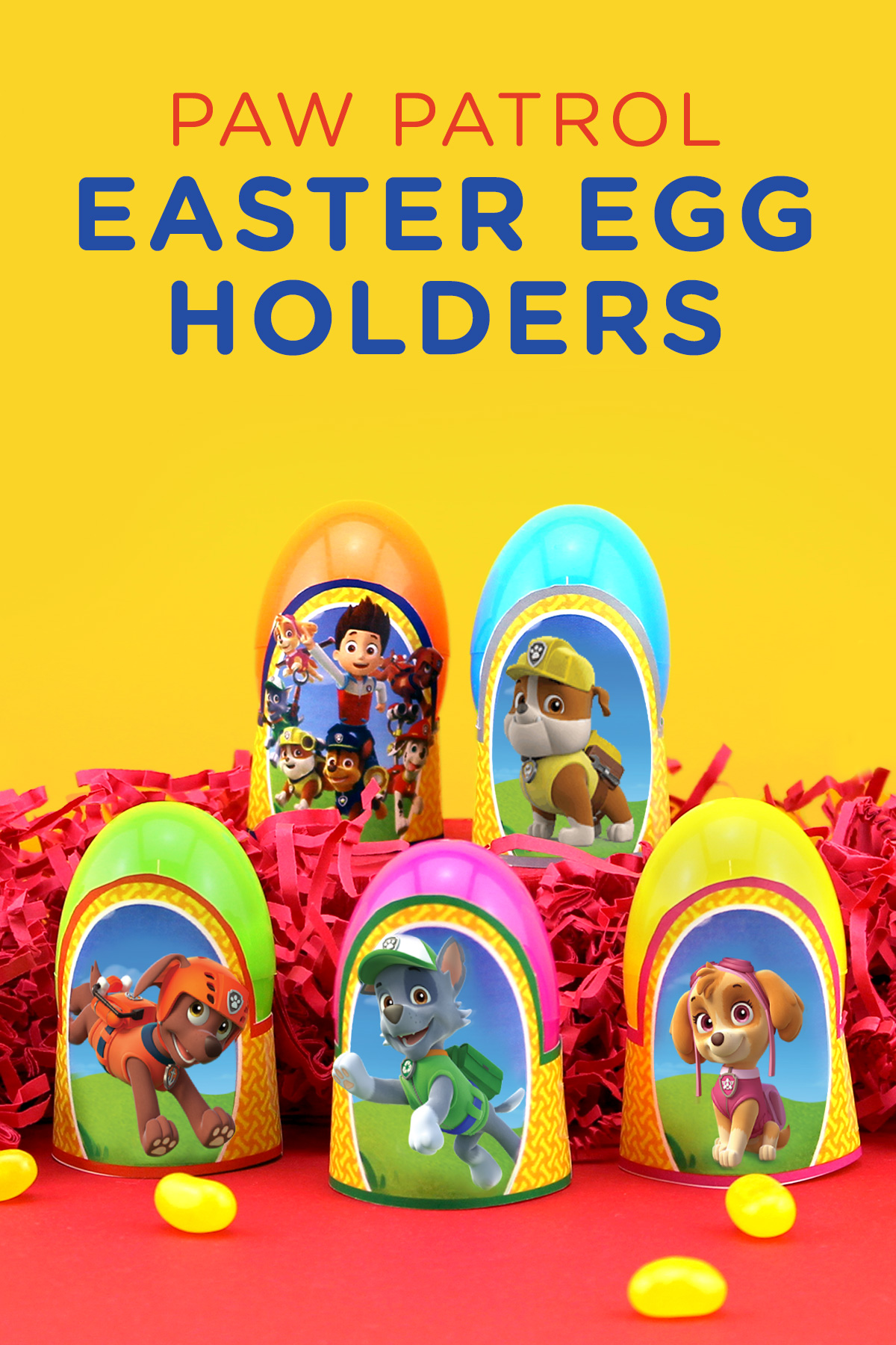 PAW Patrol Printable Easter Egg Holders