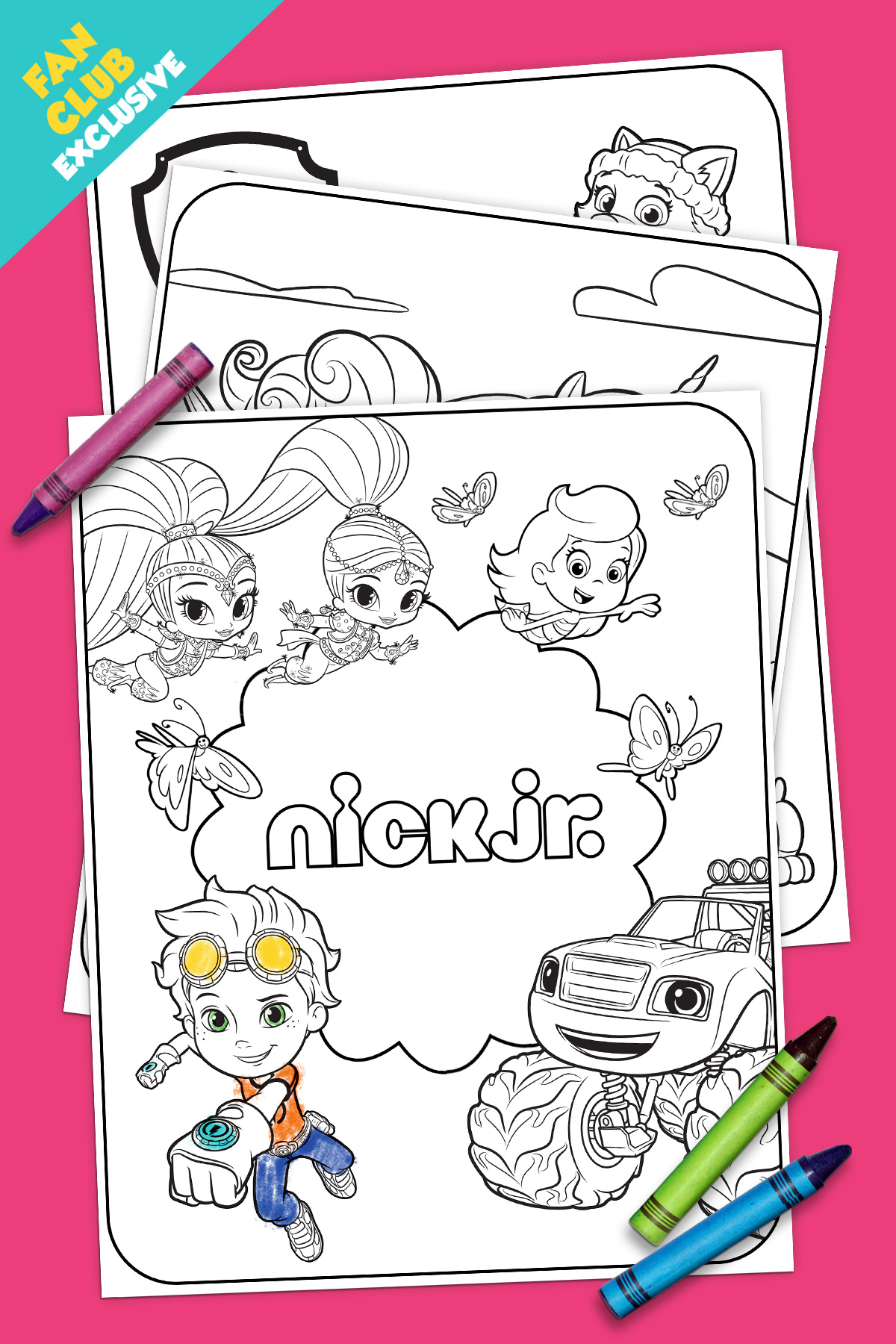 Fan Club Exclusive Spring Time Coloring Pack