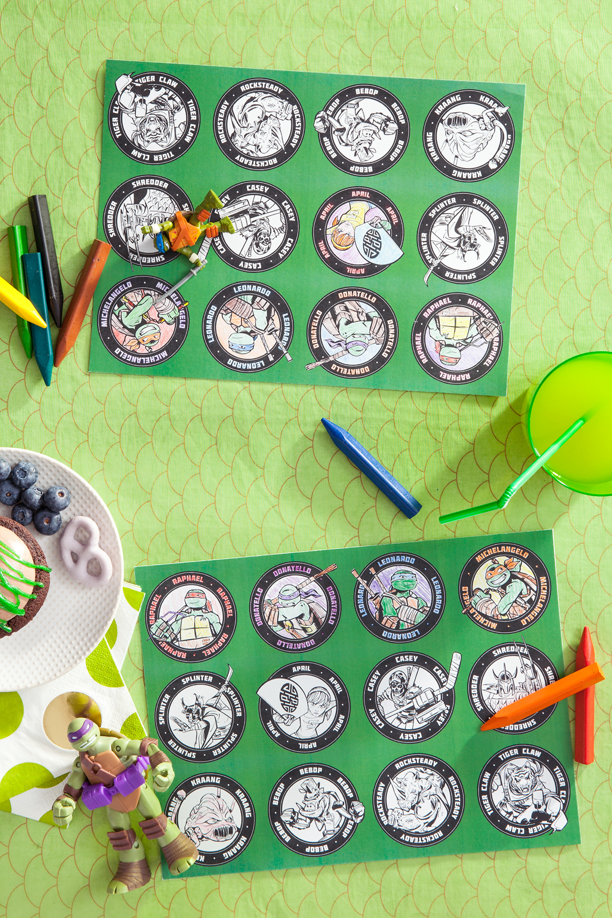 TMNT Printable Party Placemats