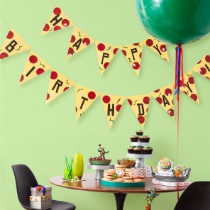 It's a Pizza Birthday Banner!