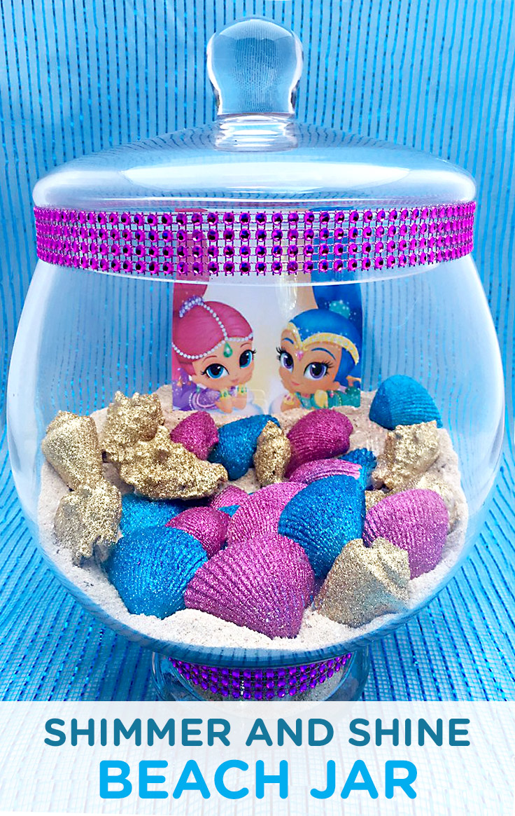 Shimmer and Shine Genie Beach Jar Craft