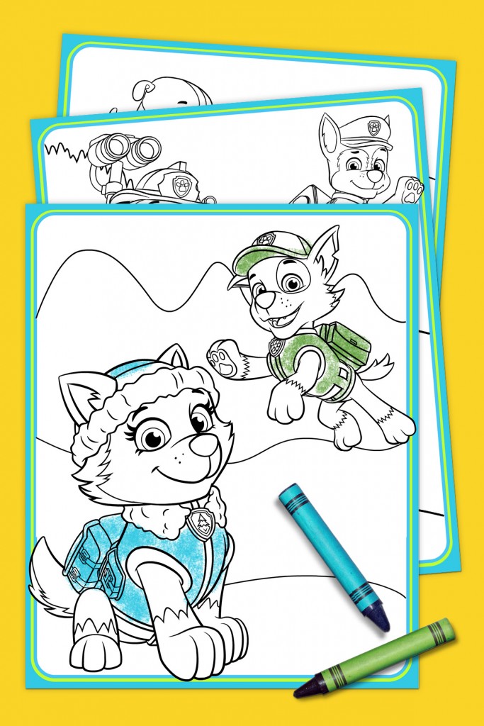 PAW Patrol - Everest Coloring Pack | Nickelodeon Parents