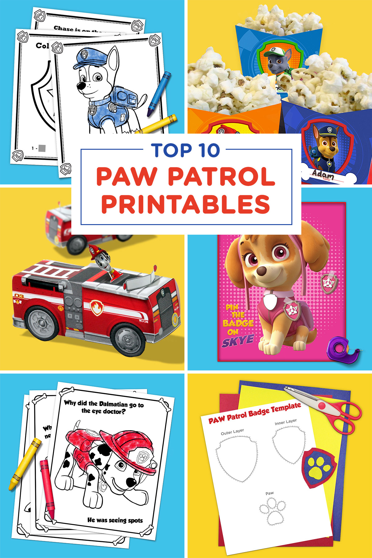 Top 10 PAW Patrol Printables