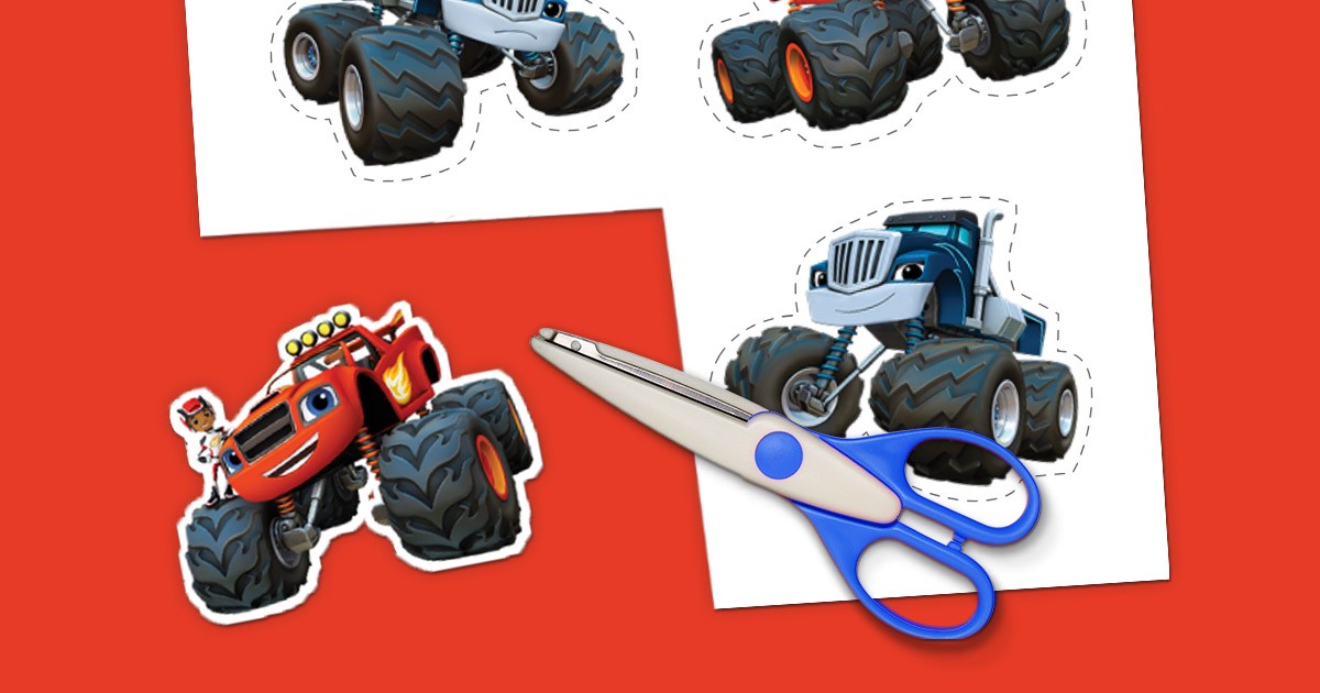 blaze printable sticker pack nickelodeon parents
