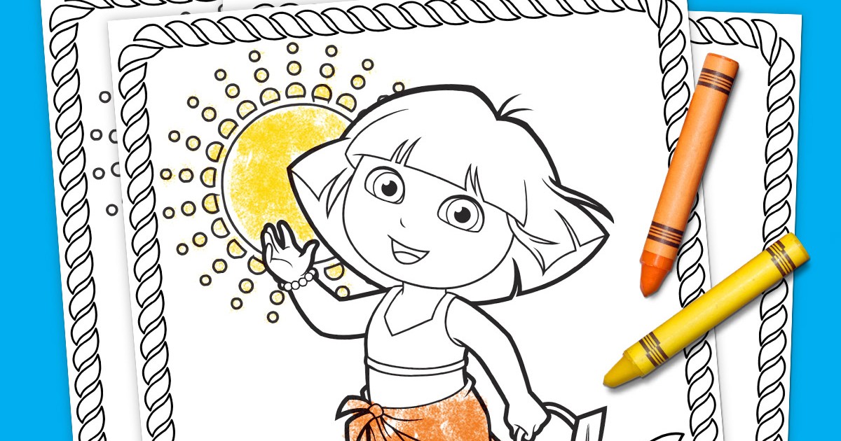 Dora Summertime Coloring Pack | Nickelodeon Parents