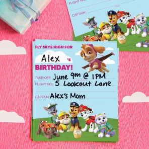 Skye Party Invites