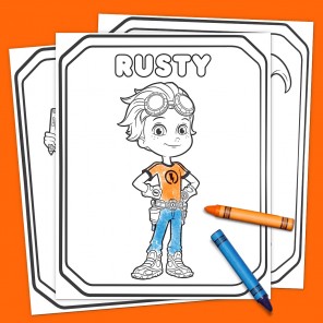 Rusty Rivets Coloring Pack