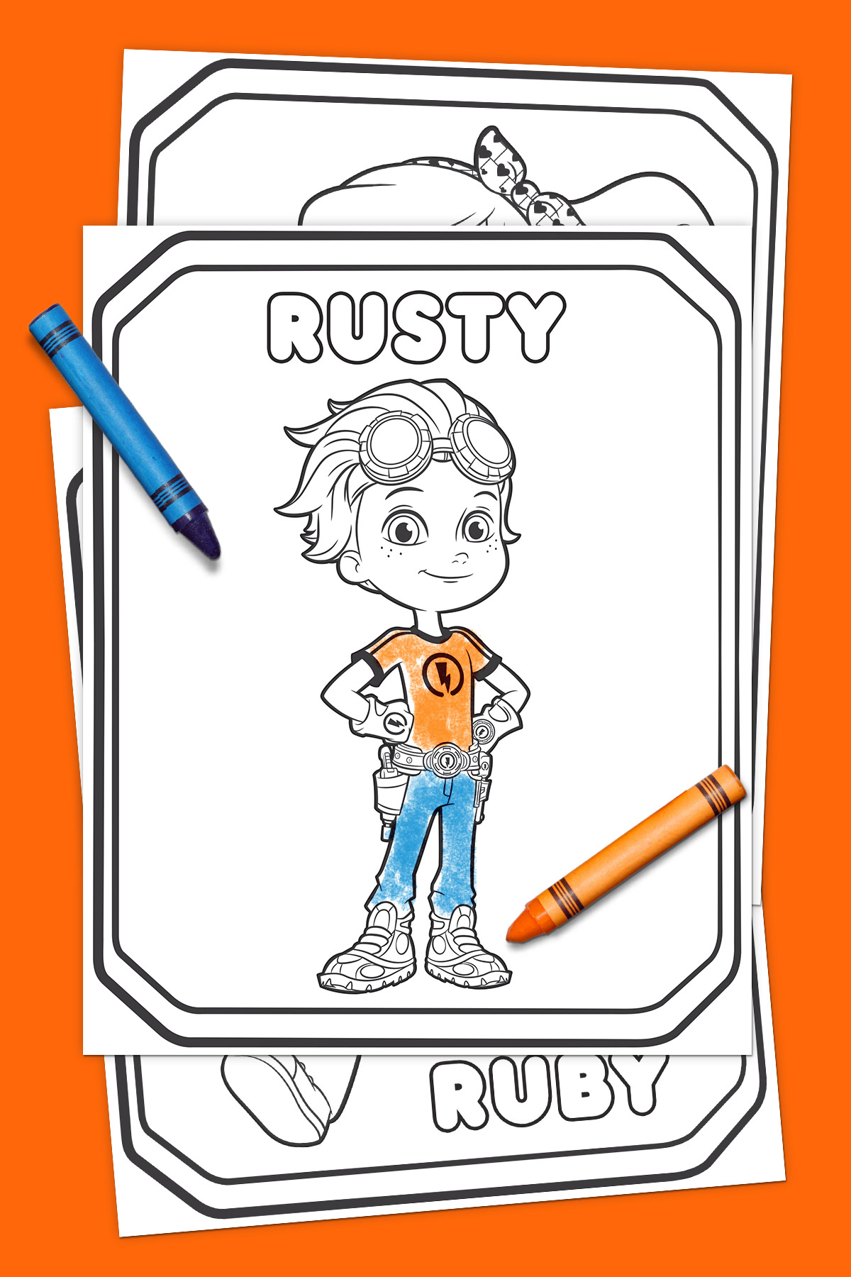 Rusty Rivets Coloring Pack