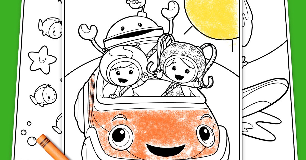 Team Umizoomi Summertime Coloring Pack Nickelodeon Parents