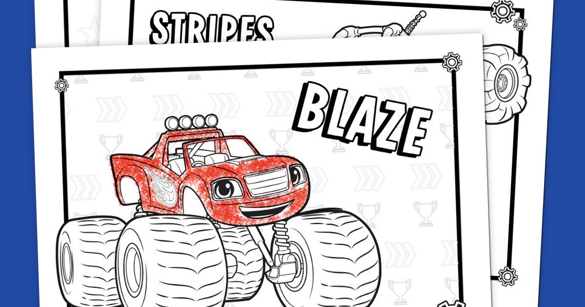 Blaze Coloring Pack | Nickelodeon Parents