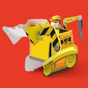 Falde sammen søskende Legende PAW Patrol Rubble Paper Vehicle Toy | Nickelodeon Parents