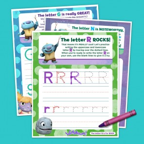 Wally Letter Tracing Sheets