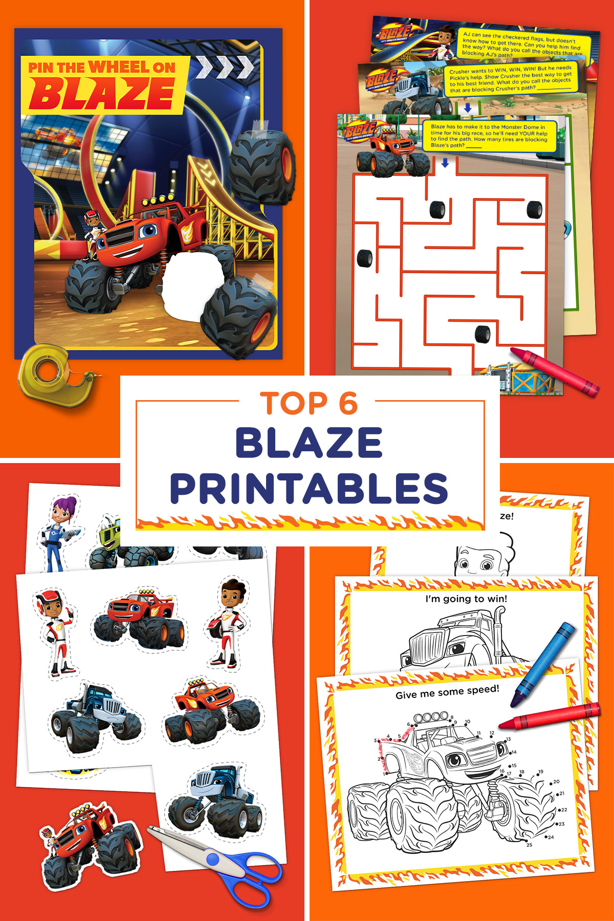 The 6 Best Blaze Printables Of All Time Nickelodeon Parents