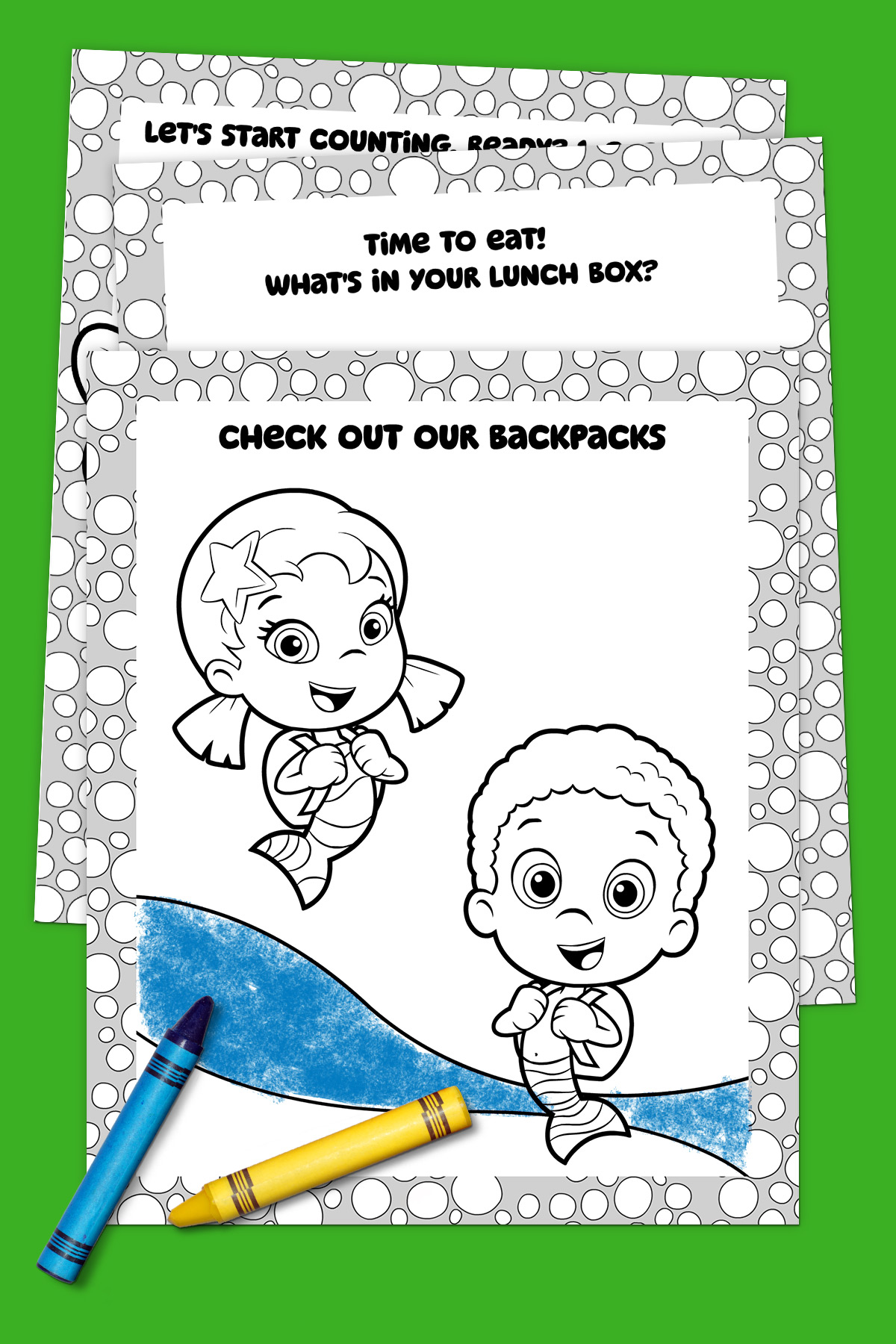 Bubble Guppies Off to School Coloring Pack