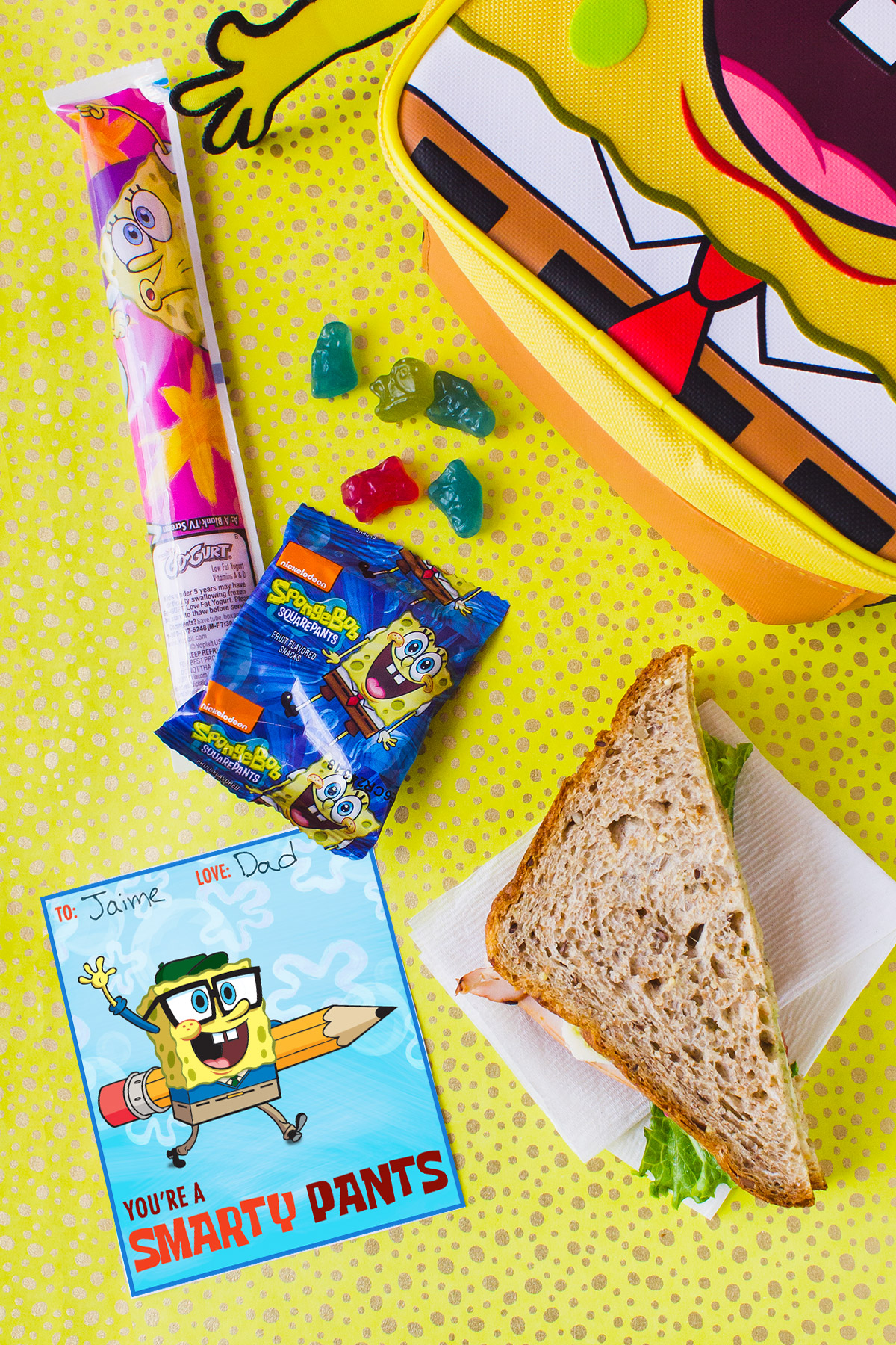 3 Simple Spongebob SquarePants Lunchbox Ideas 