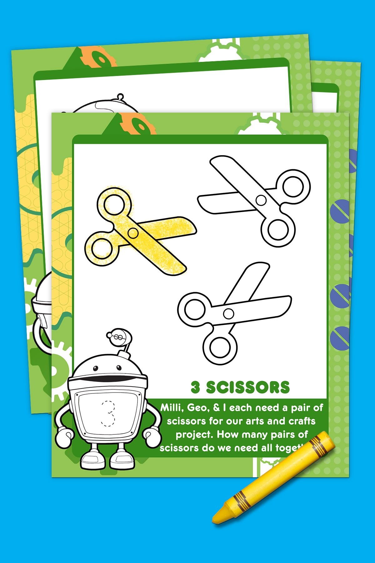 Umizoomi Bot's First Day of School Activity Pack