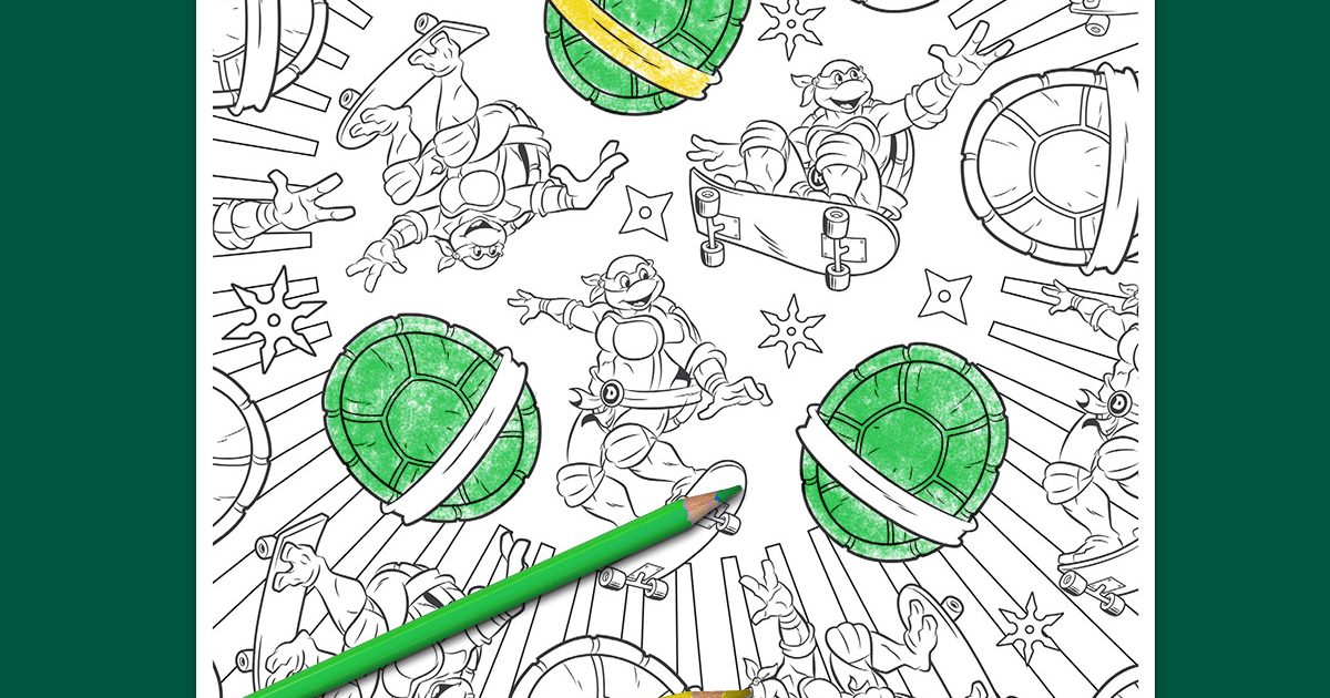 TMNT Adult Coloring Page | Nickelodeon Parents