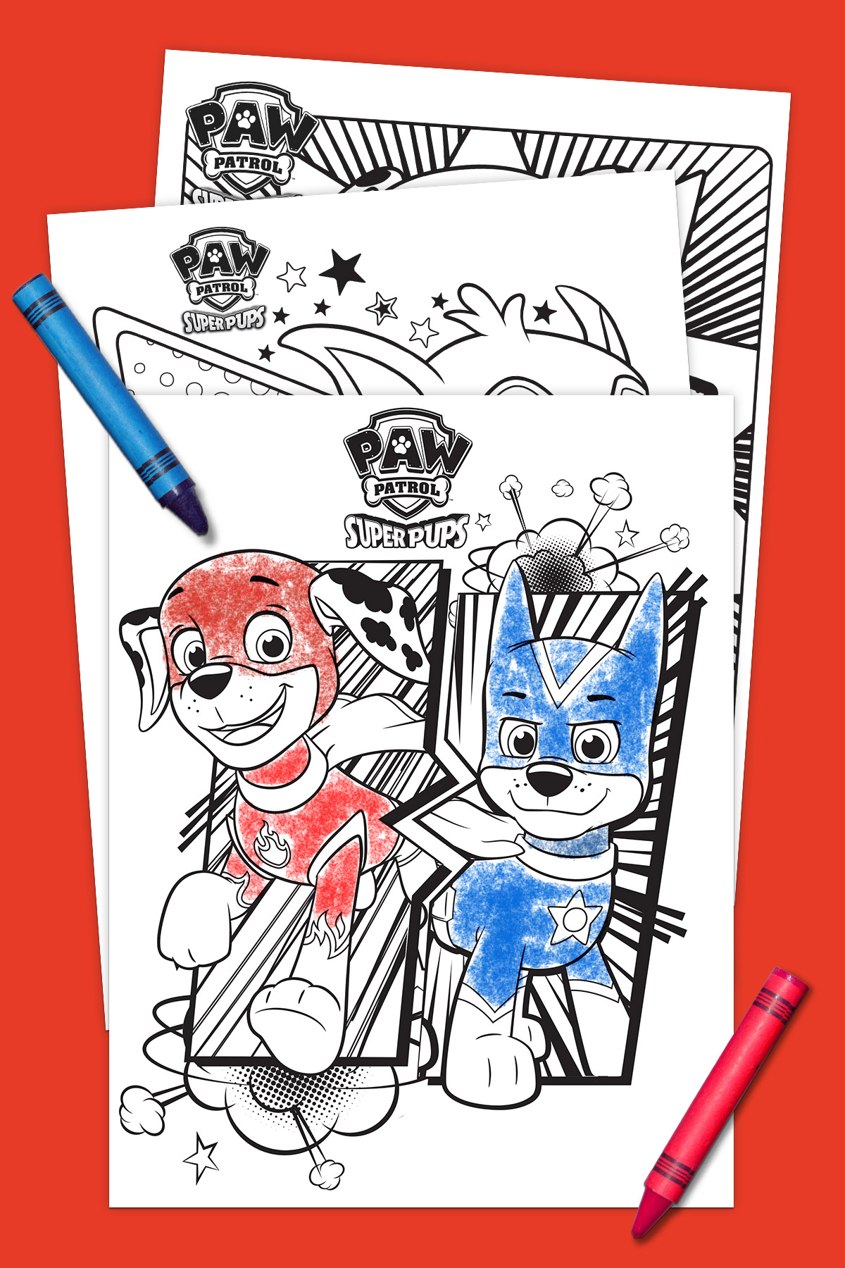 PAW Patrol Super Pups Coloring Pack