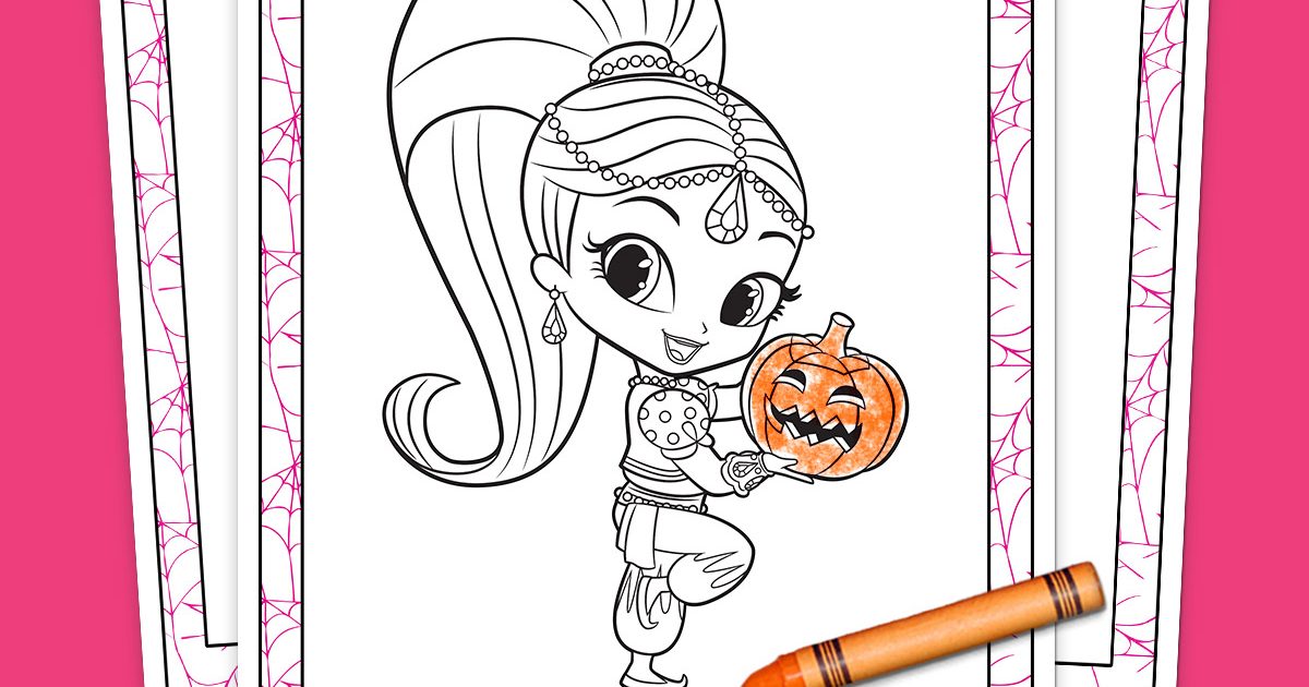 nick jr halloween coloring pages