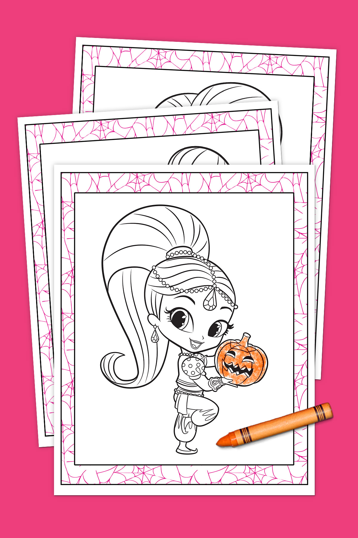 Shimmer and Shine Halloween Coloring Pack