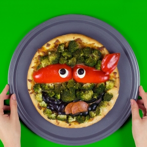 TMNT Raphael Pizza Face