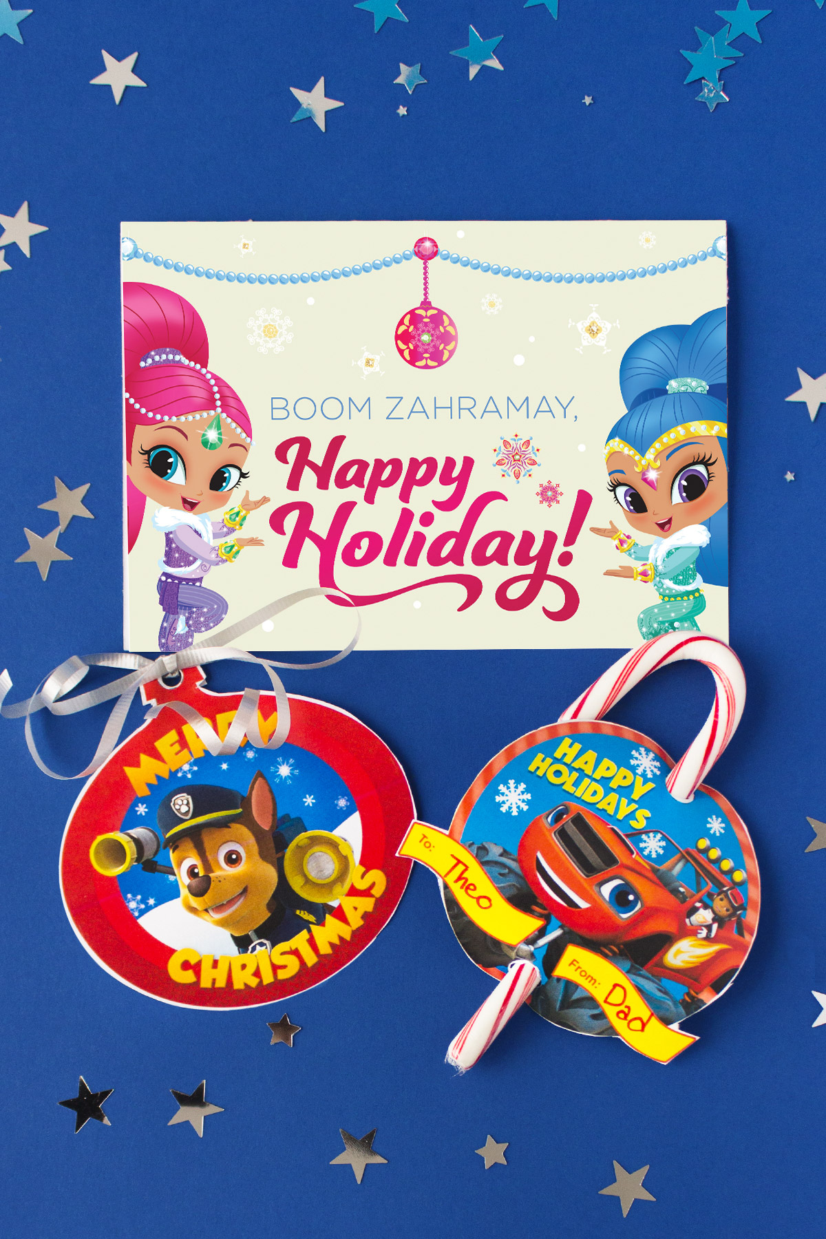 Five Nick Jr. Holiday Greeting Cards